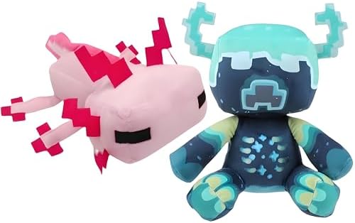 Cherry Bunny 2-Pack Plush Toys 10-inch Warden and 12-inch Axolotl