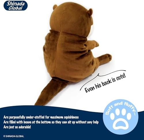 GWORLD Shinada Global Ultra Soft Otter Plush Pillow - 118in Cuddly Stuffed Animal