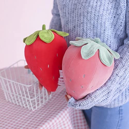 Cute Fruit Strawberry Plush Pillow for Kids - Soft Red 78 Inches