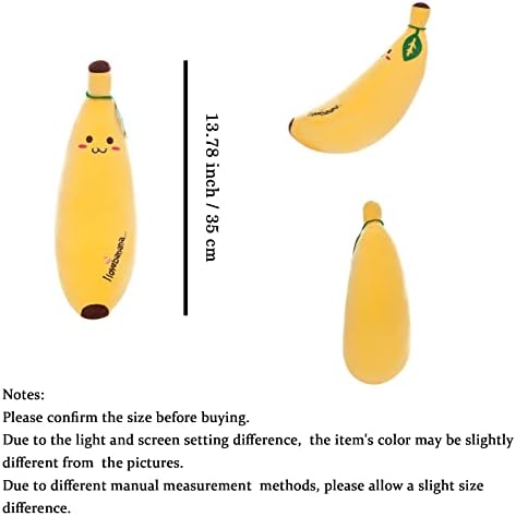 Banana Plush Pillow Stuffed Plushie for Kids 137 Inch