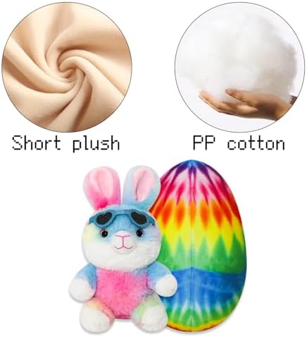 Easter Bunny Egg Toy with Hidden Zipper