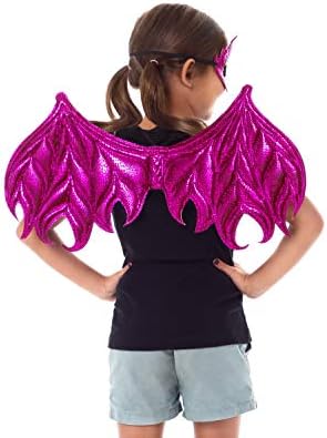 Little Adventures Reversible Dragon Mask and Wing Set - PinkMagenta