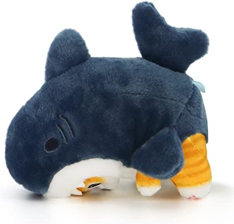 CNAANA Kawaii Shark Cat Plush Toy 20cm Soft Pillow for Kids