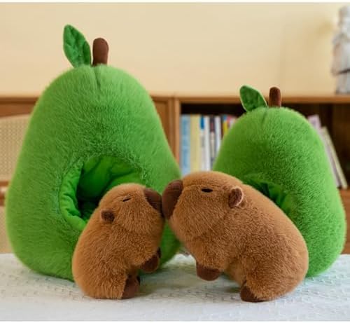 Nohito Avocado Capybara Plush Pillow 137 Inches