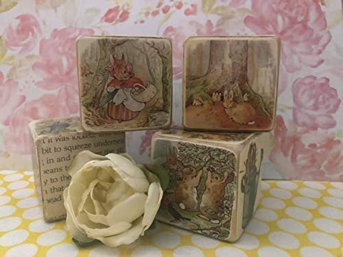 Handmade Beatrix Potter Wooden Stacking Blocks