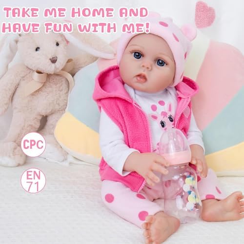 HEHUZY 22 Inch Realistic Reborn Baby Doll Girl