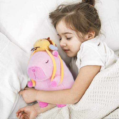 Capybara Plush Toy with Bee Backpack 9 Inch