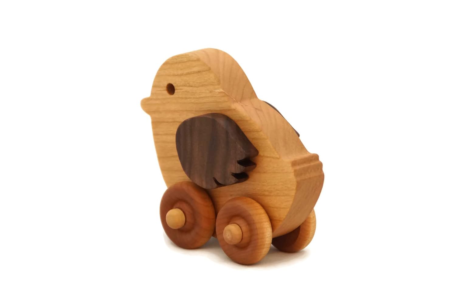 Wooden Toy Chicken Car by Little Wooden Wonders 1