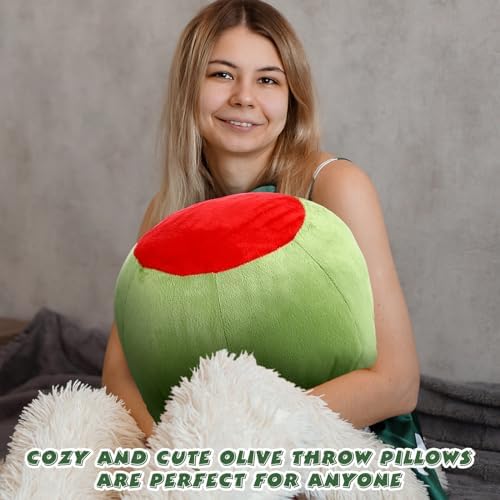 Beeveer Olive Shaped Plush Pillow Cute Hugging Toy