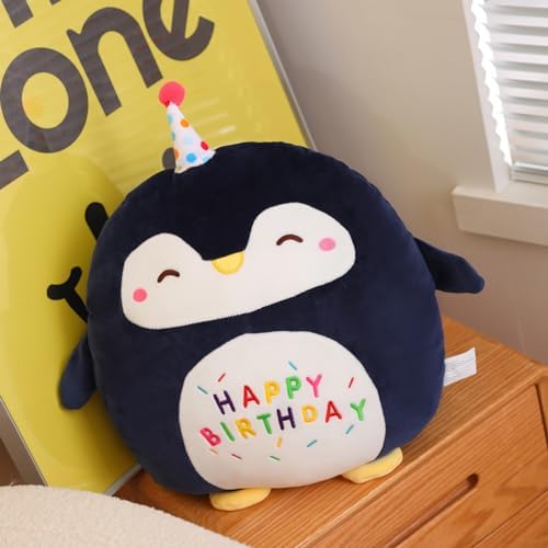 Litence Cute Penguin Birthday Plush Pillow Toy