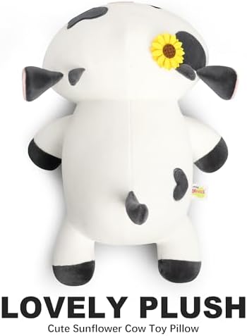 Onsoyours 12 Sunflower Cow Plush Pillow Toy