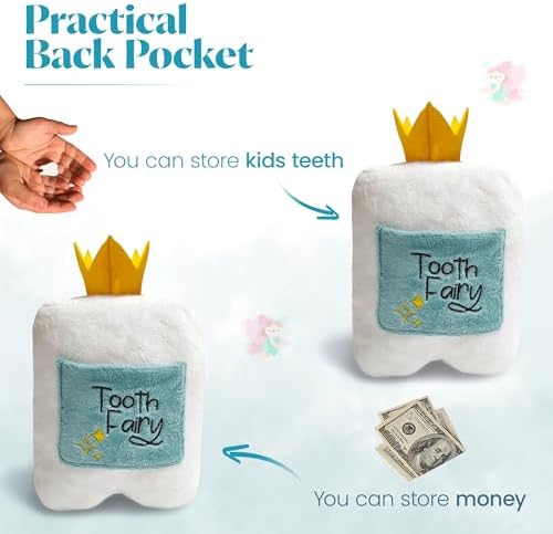 Cairn 6 Tooth Fairy Pillow with Back Pocket