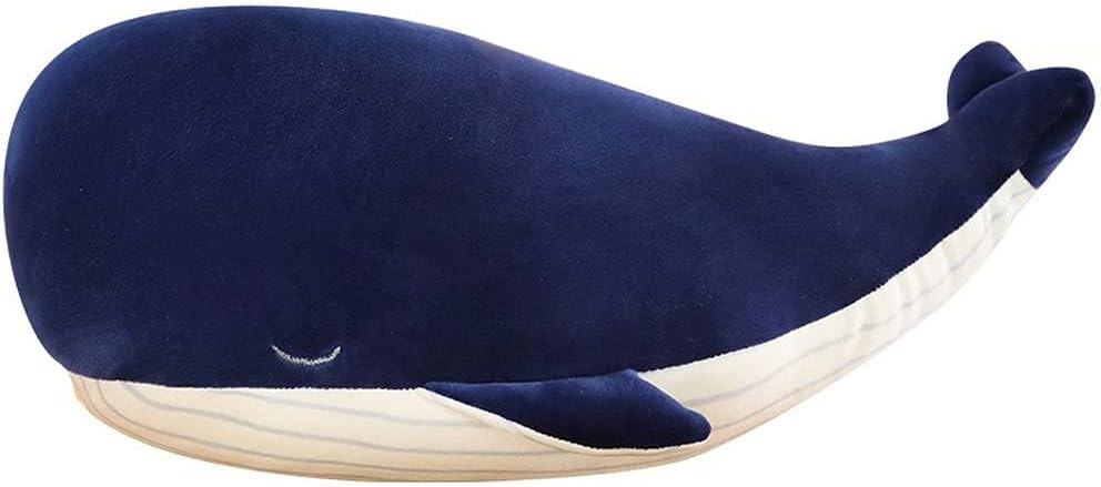 MUPI Blue Whale Plush Pillow 18 Inch