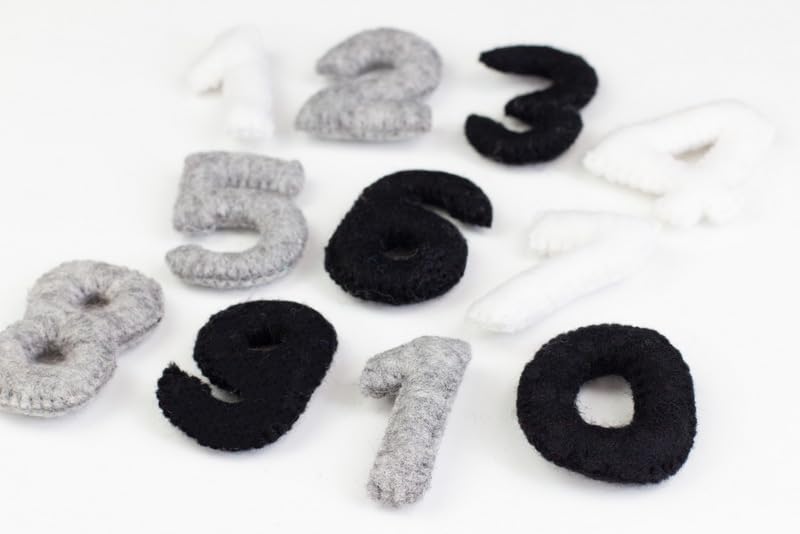 Matthew Mae Monthly Milestone Felt Number Set 0-9 1