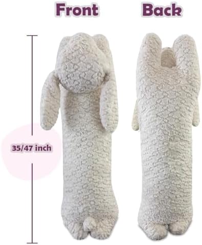 Hofun4U Rabbit Plush Pillow - 47 Inch White 1