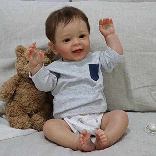 24 Realistic Toddler Reborn Doll Boy - Soft Silicone Weighted Handmade