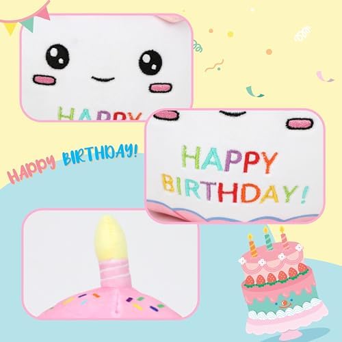 Easfan Birthday Cake Plush Pillow Stuffed Animal