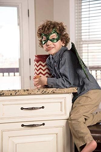 Little Adventures Reversible Dragon Mask and Wing Set for Kids Green 1