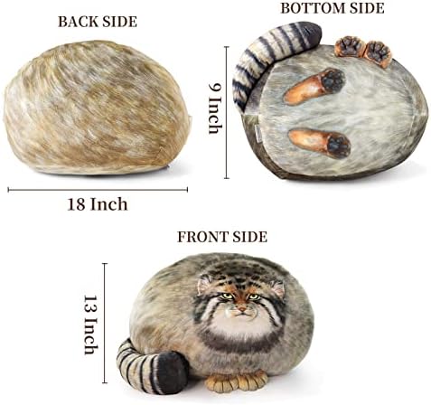 Cuddle Up Pallas Cat Plush Pillow 18in