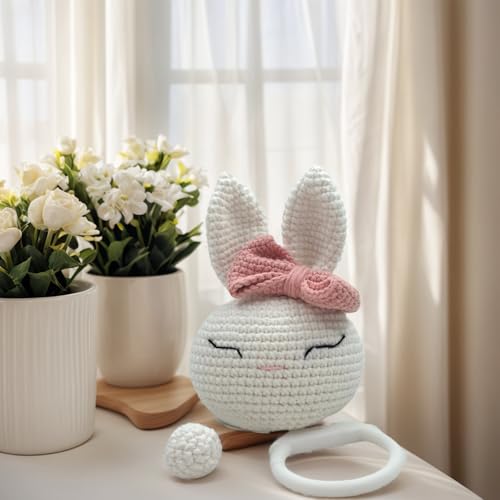 BBYP Crochet Rabbit Musical Toy for Baby