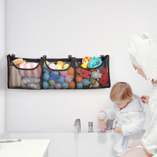 Goowin 3 Compartment Bath Toy Organizer