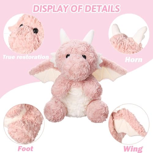 Cute Flying Dragon Plush Toy Pink 788 Inch