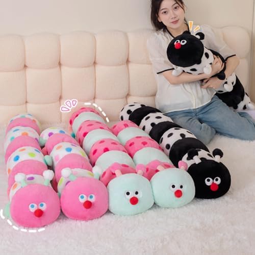 Hofun4U Caterpillar Plush Pillow - Pink 35 Inch