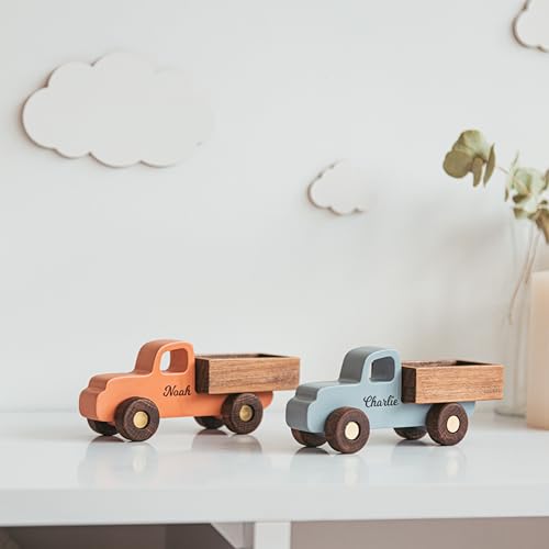 Personalized Wooden Toy Car Set of 3