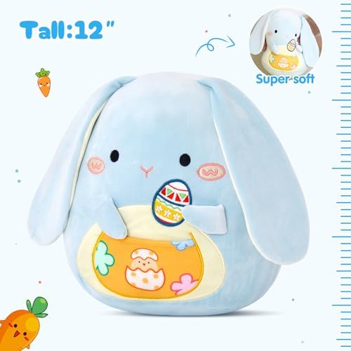 HappySpot Easter Bunny Plush Pillow 12 Inch 1