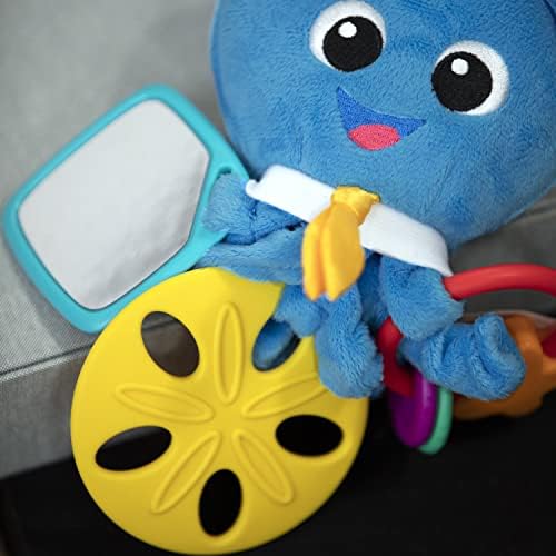 Baby Einstein Activity Arms Octopus BPA Free Stroller Toy Blue