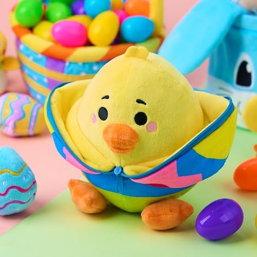 JOYIN Easter Stuffed Chick Plush Hiding Egg