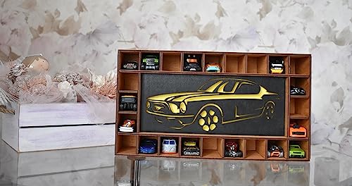 Premium Wooden Toy Car Parking Storage for Kids