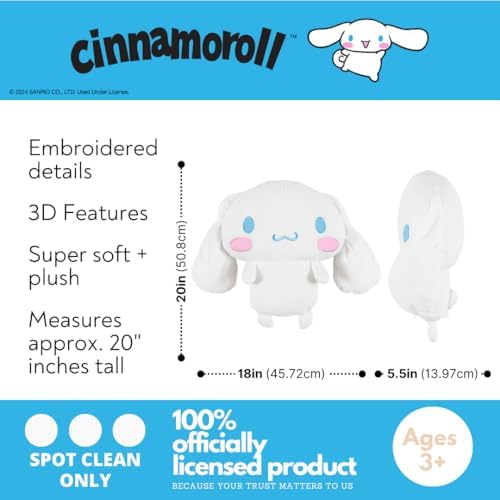 Franco Cinnamoroll Plush Cuddle Pillow - Soft Cozy Decor