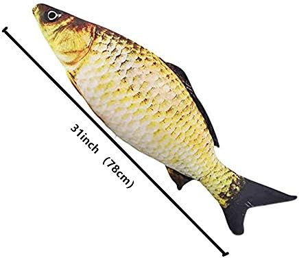 JULAN 3D Giant Fish Plush Pillow 31inch