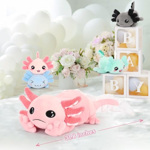 MaoGoLan Glow Axolotl Plush Pillow 5Pcs Set