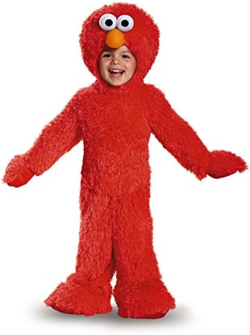 Disguise Elmo Extra Deluxe Plush Costume Red 2T