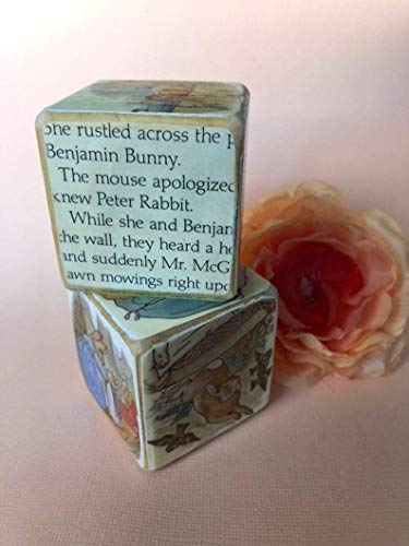 Handmade Beatrix Potter Wooden Stacking Blocks