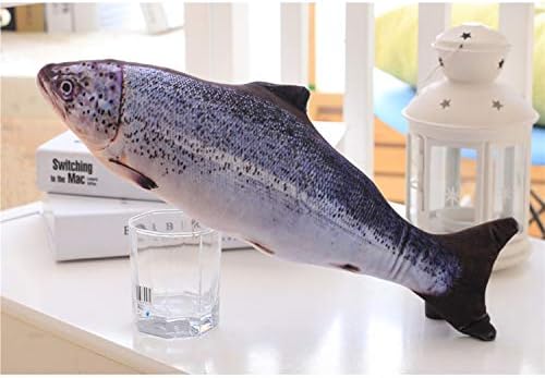 Tee-Mo Simulation Fish Plush Pillow 157 in Salmon