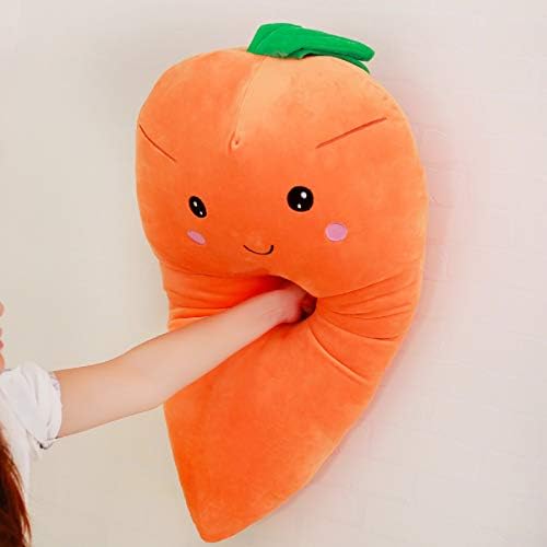 ASkinds Cartoon Carrot Plush Pillow - Cute Stuffed Toy for Kids