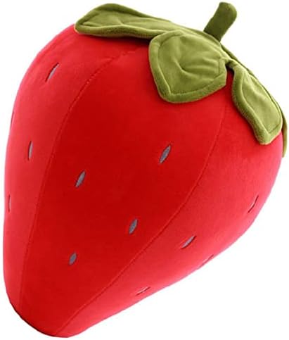 Cute Fruit Strawberry Plush Pillow for Kids - Soft Red 78 Inches