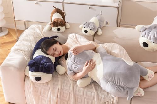 Brown 177in French Bulldog Plush Pillow Toy 1
