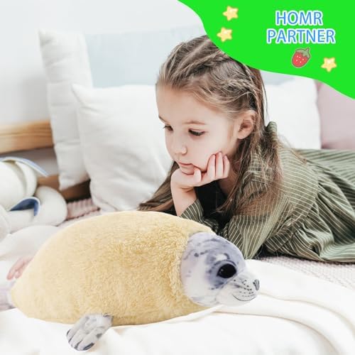 20 Molting Seal Plush Pillow Chubby Blob Seal Stuffed Animal