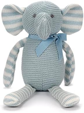 FLUFFYFUN Organic Baby Toys Blue Elephant 71 Inch