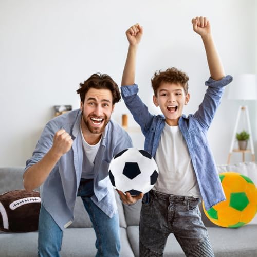 Baseball Plush Pillow - Fluffy Soft Throw Toy for Kids