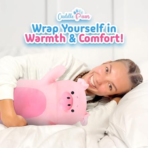 Cuddle Paws Big Pig Plush Pillow Soft Snug for Kids