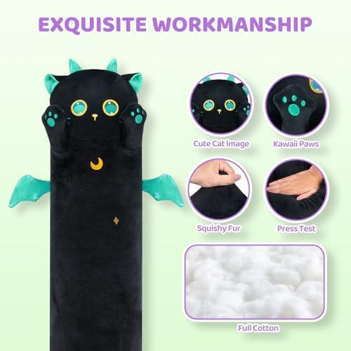 Mewaii Long Cat Plush Kawaii Body Pillow
