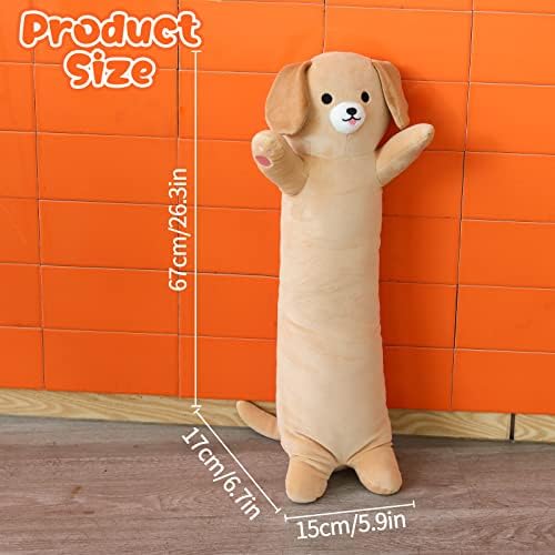JIAJEGTGT Long Dog Plush Pillow 26 Inch