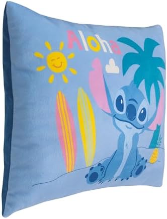 Disney Stitch Decorative Throw Pillow with Aloha Message
