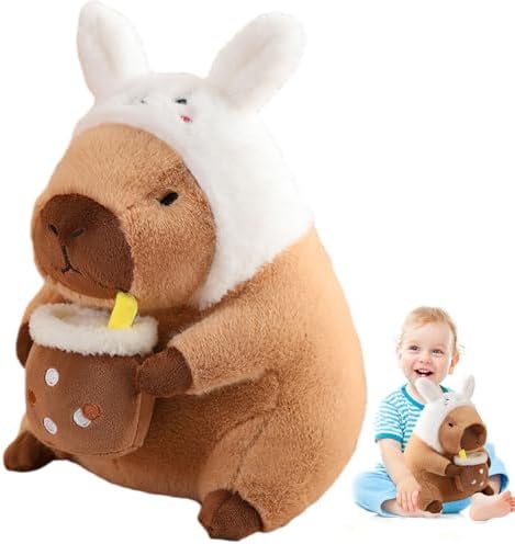 12 Inch Capybara Plush Pillow Kawaii Bunny Stuffed Animal Toy