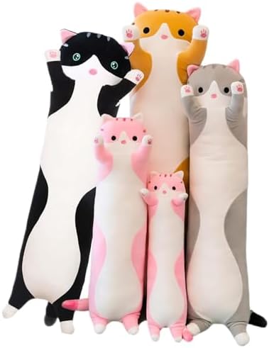 Somao Long Cat Plush Pillow Soft Hugging Pillow for Kids